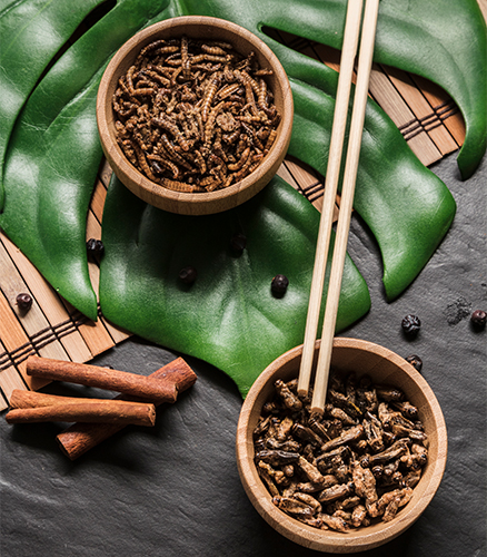 White ceramic cup filled with steaming herbal tea beside loose leaves